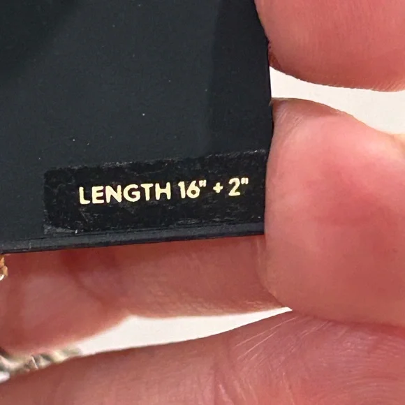 Coach Gold and White with black rhinestones Ring Pendant Necklace - NWT - Picture 6 of 8